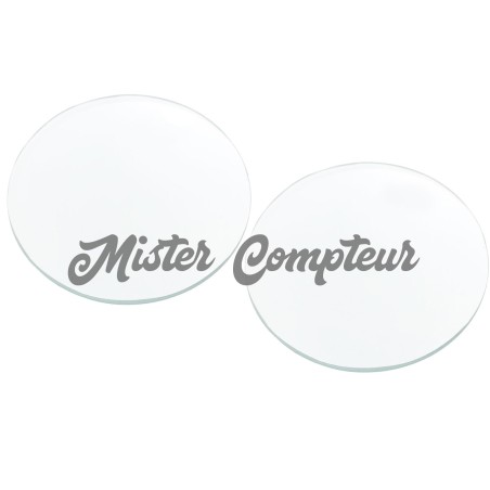Paire de verres bombés diamètre 92 mm pour compteur Honda CB 750 Four