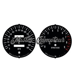 Fonds de compteurs SUZUKI GT750 1977 (version B)