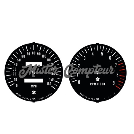 Fonds de compteurs SUZUKI GT750 1977 (version B)