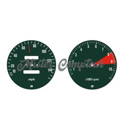 Fonds de compteurs pour HONDA 750Four K2 : MPH+RPM