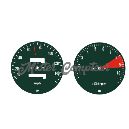 Fonds de compteurs pour HONDA 750FOUR K2 MPH+RPM version L-CUT