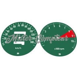 Fonds de compteurs pour HONDA 750Four K6 en version MPH