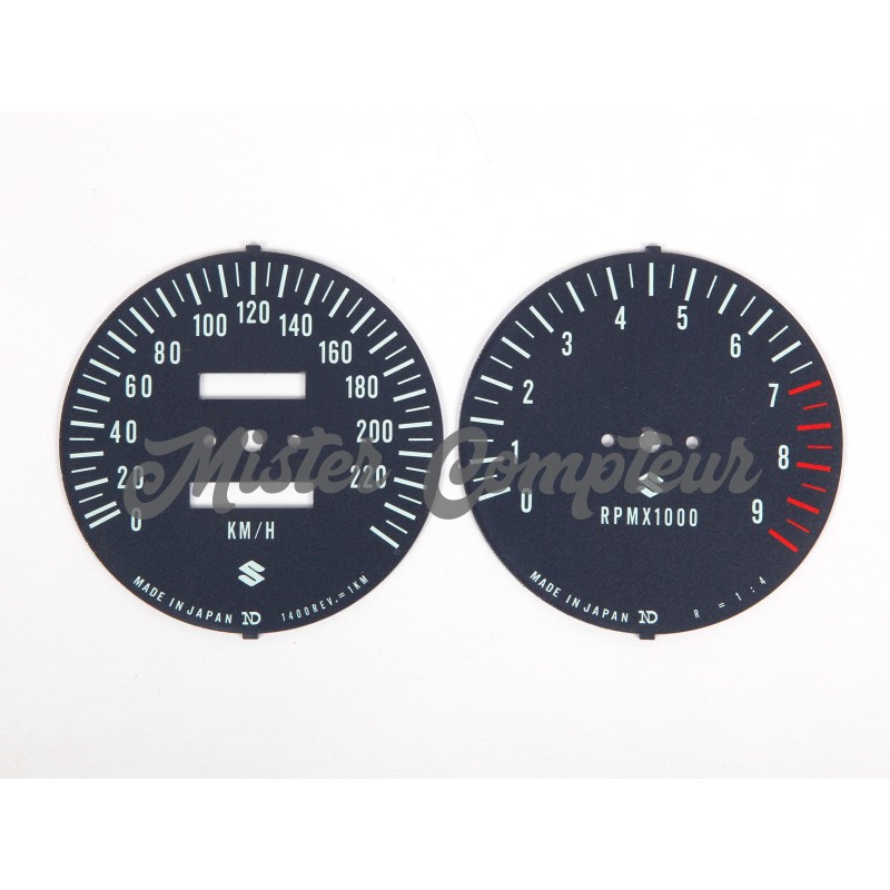 Fonds de compteurs SUZUKI GT750 1974-1975-1976 (L-M-A) Fonds de compteurs SUZUKI GT750 1974-1975-1976 (L-M-A)